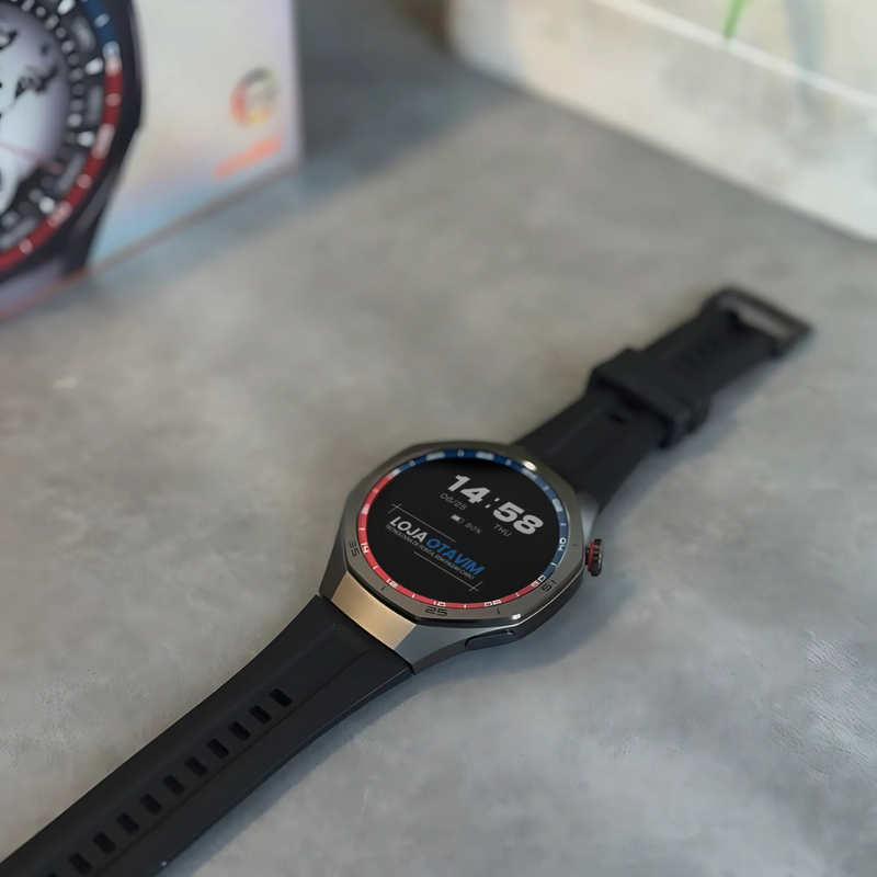 Smartwatch AuraFit AM34 AMOLED 3ATM - Pulseira Extra Brinde | LANÇAMENTO