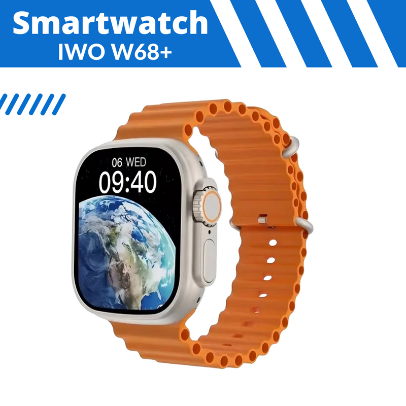 Smartwatch IWO W68+ - 49mm - Certificação IP68