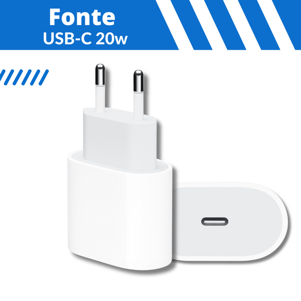 Fonte Apple USB-C 20W - Turbo