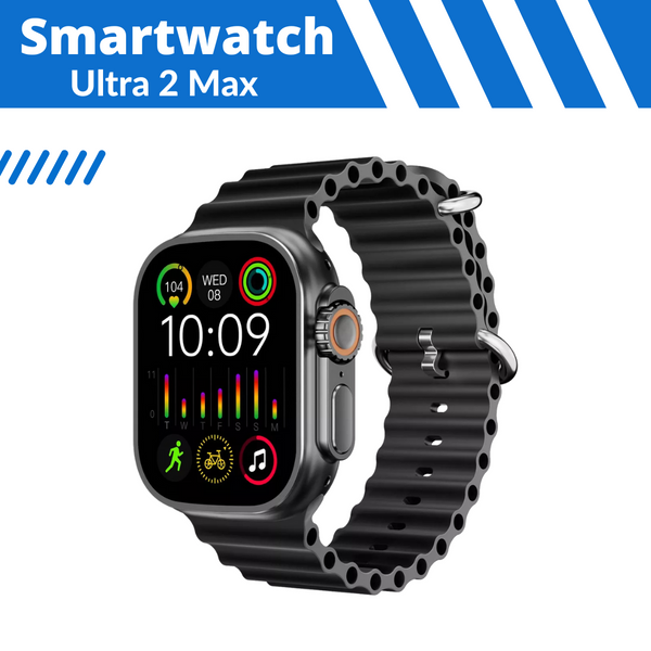 Smartwach Ultra 2 Max 49mm - CPU DUAL CORE - Tela AMOLED