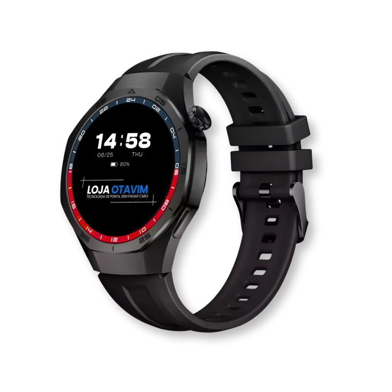 Smartwatch AuraFit AM34 AMOLED 3ATM - Pulseira Extra Brinde | LANÇAMENTO