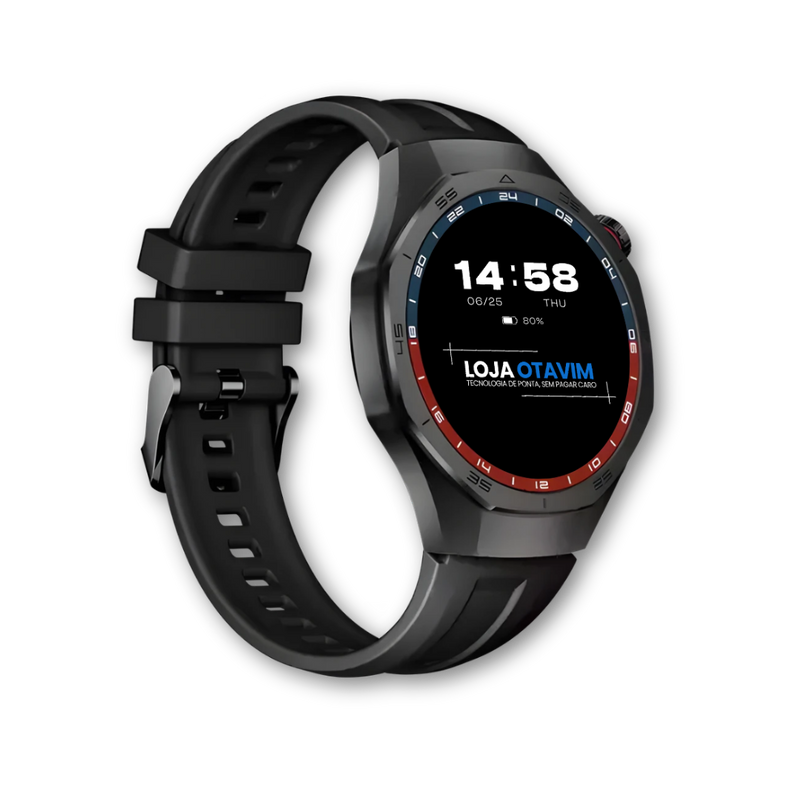 Smartwatch AuraFit AM34 AMOLED 3ATM - Pulseira Extra Brinde | LANÇAMENTO