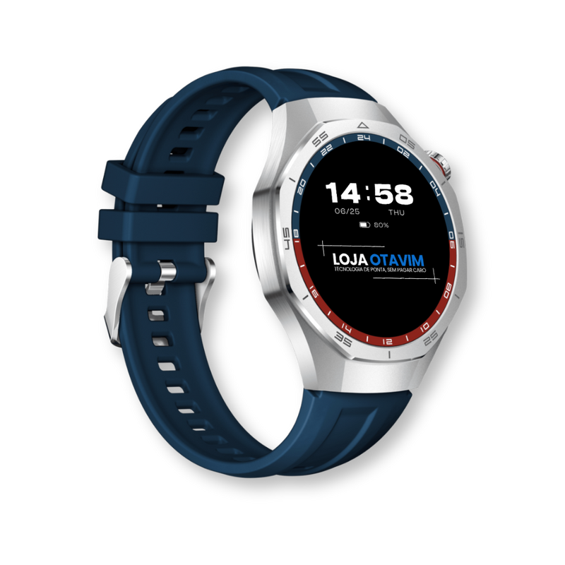 Smartwatch AuraFit AM34 AMOLED 3ATM - Pulseira Extra Brinde | LANÇAMENTO