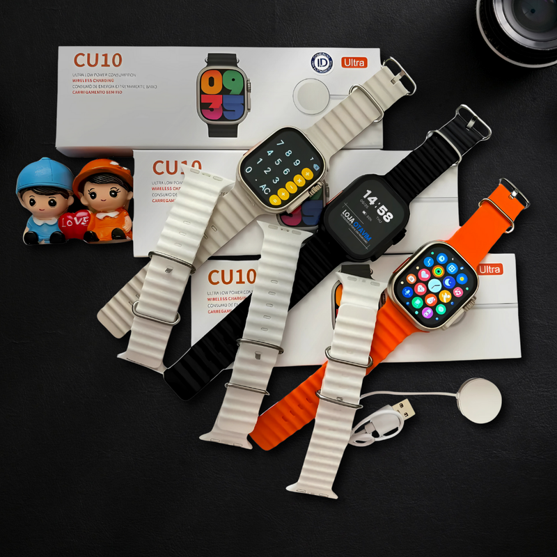 Smartwatch CU10 - Pulseira Extra Brinde | LANÇAMENTO
