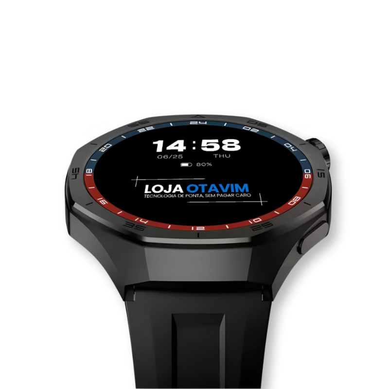 Smartwatch AuraFit AM34 AMOLED 3ATM - Pulseira Extra Brinde | LANÇAMENTO