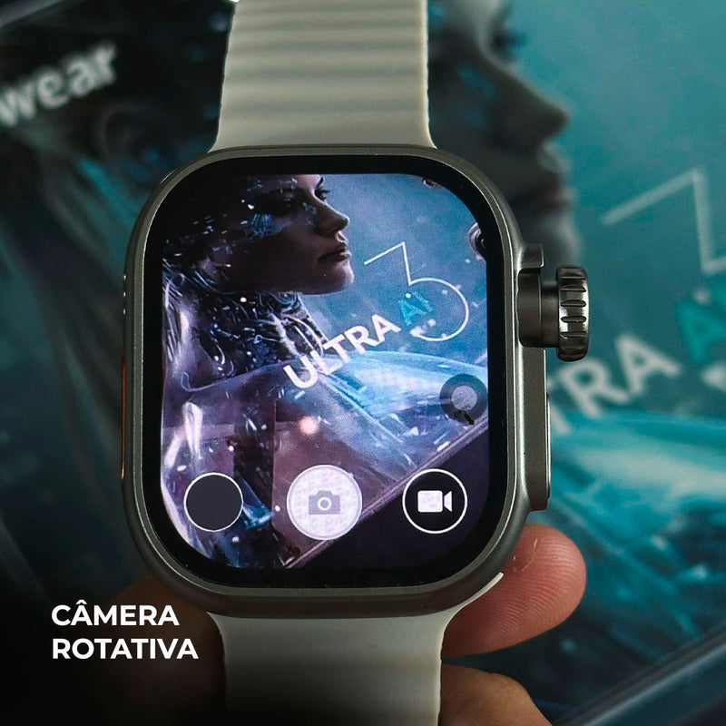Smartwatch Ultra AI 3 5G - Câmera acoplada - Face ID - ANDROID 8.1