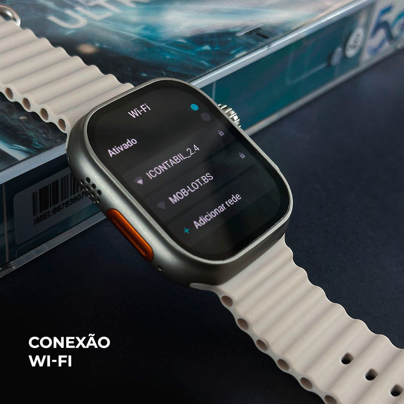 Smartwatch Ultra AI 3 5G - Câmera acoplada - Face ID - ANDROID 8.1