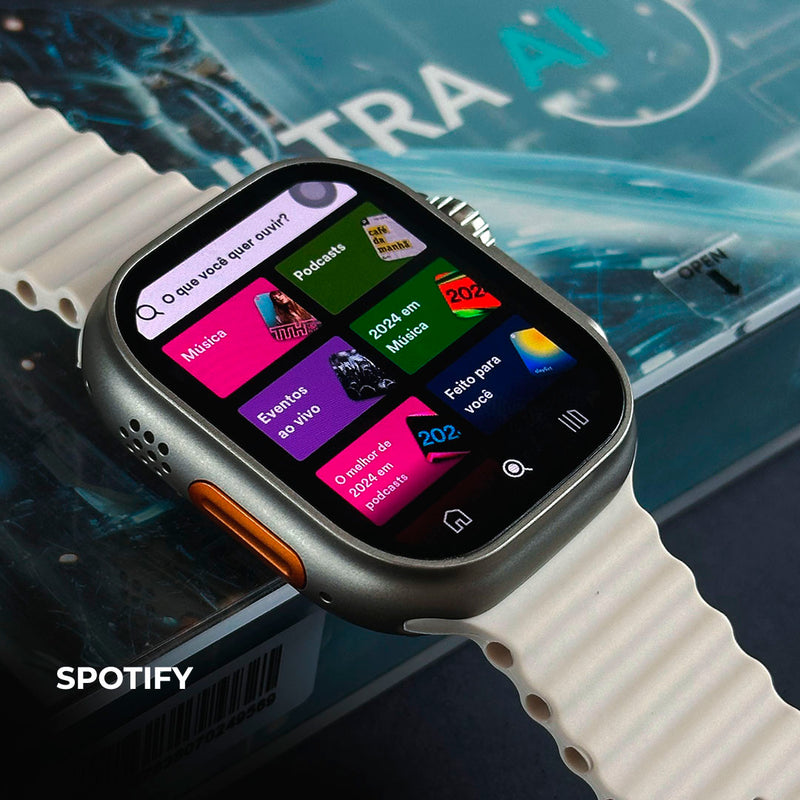 Smartwatch Ultra AI 3 5G - Câmera acoplada - Face ID - ANDROID 8.1
