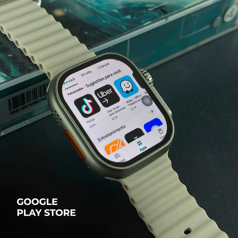 Smartwatch Ultra AI 3 5G - Câmera acoplada - Face ID - ANDROID 8.1