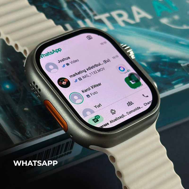 Smartwatch Ultra AI 3 5G - Câmera acoplada - Face ID - ANDROID 8.1